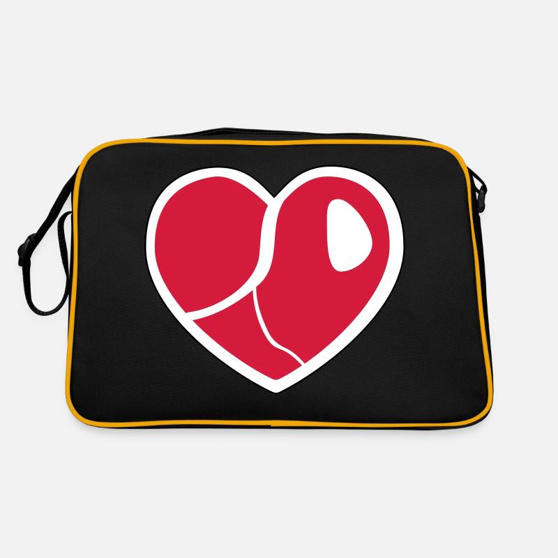 Steak Heart Retro Tasche