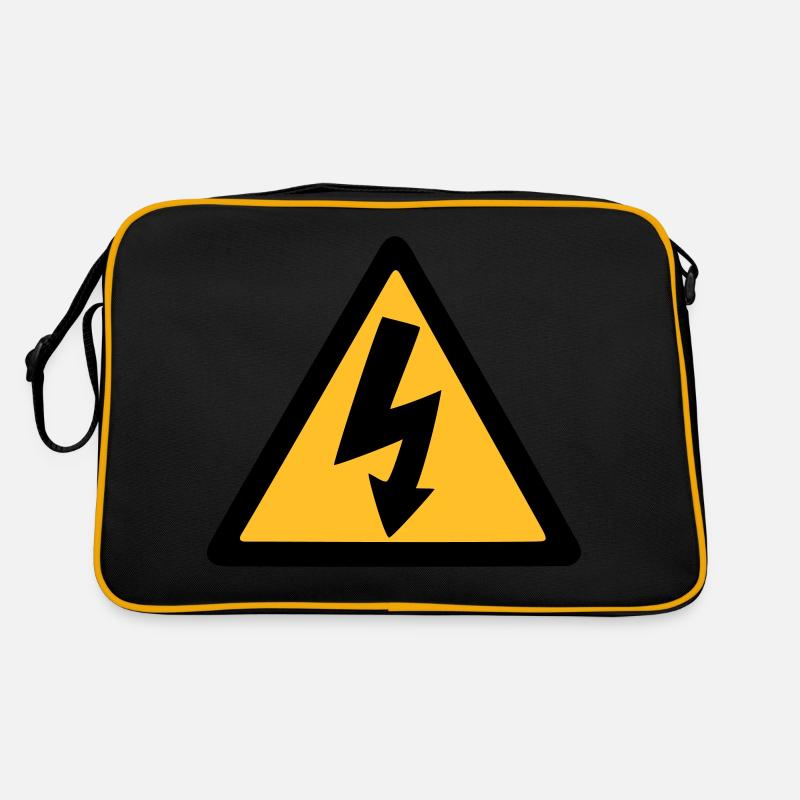 Elektriker - Retro Tasche - Schwarz/Gold