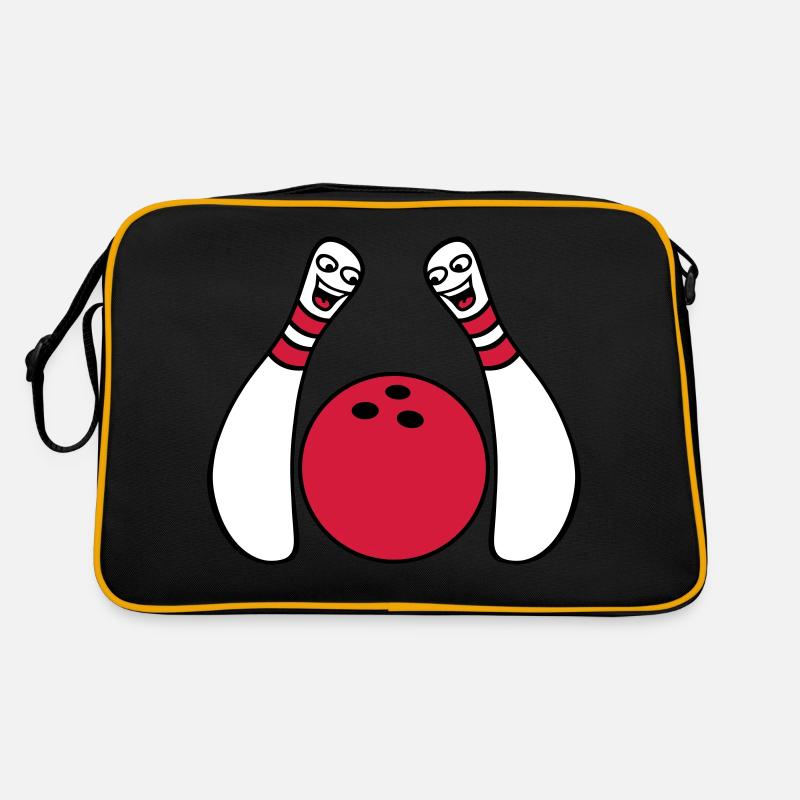2 Cheeky Comic Bowling Pins Retro Tasche