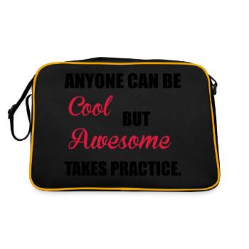 Awesome - Sac Retro - noir/or - Dos