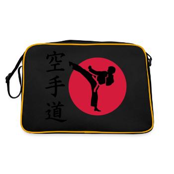 Karate - Retro Bag - black/gold - Back