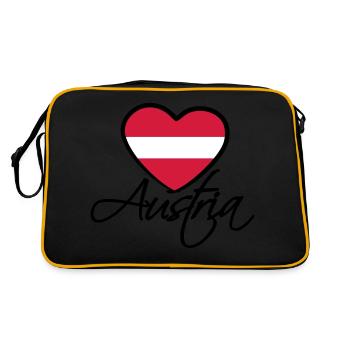 Austria Love Heart - Sac Retro - noir/or - Dos