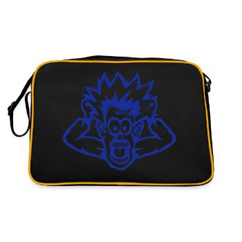 panic arrache hair character - Retro Bag - black/gold - Back