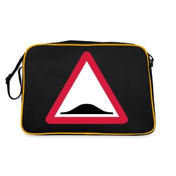 Triangle panel back donkey 209 - Retro Bag - black/gold - Back