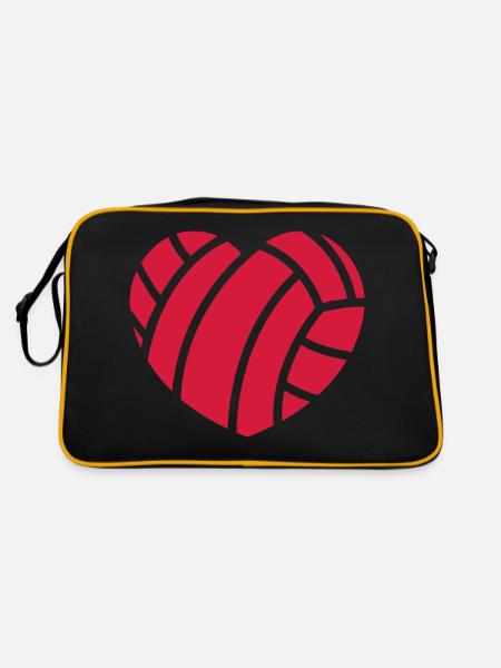 volleyball - Sac Retro - noir/or - Dos