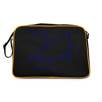 trouver x il est la mathematique humour - Sac Retro - noir/or - Dos