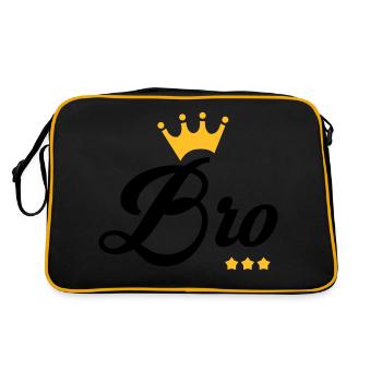 Frère Frangin Frere Naissance Bébé Frérot - Sac Retro - noir/or - Dos