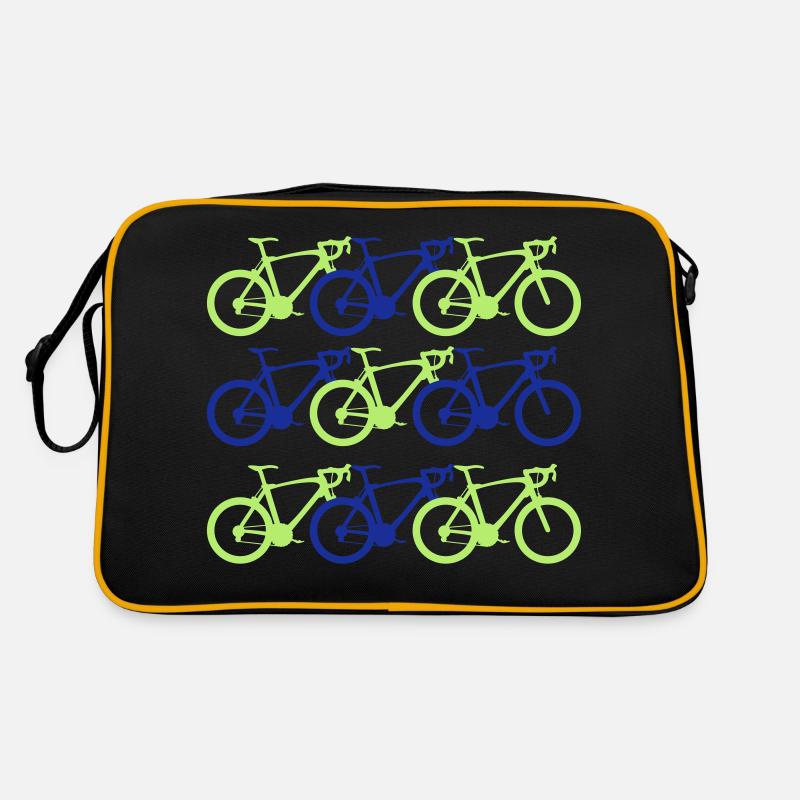 cyclisme - Sac Retro - noir/or
