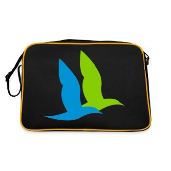double oiseau maritime - Sac Retro - noir/or - Dos