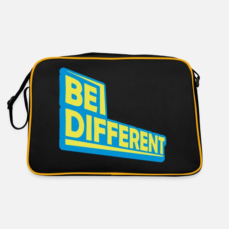 Be different Logo Design Retro Bag