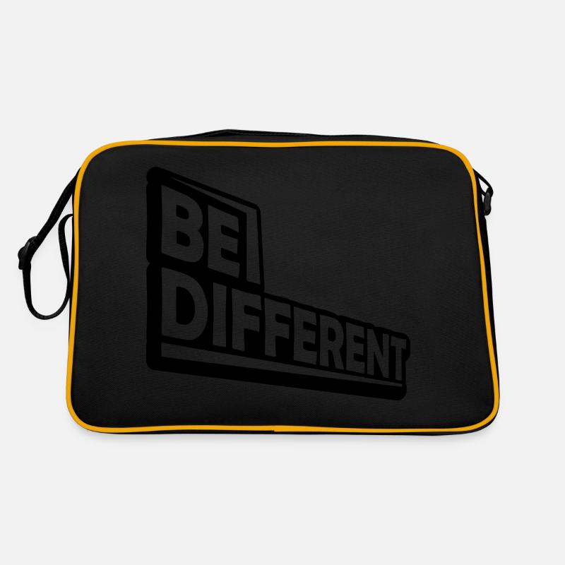 Soyez différent Logo Design Sac Retro