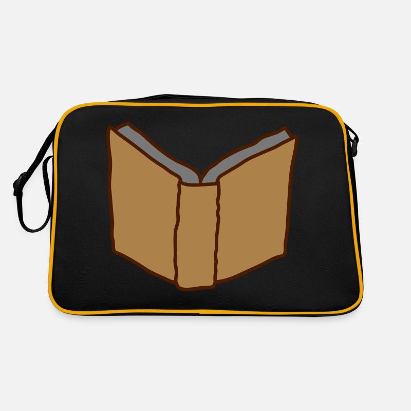 Open book from behind Retro Bag