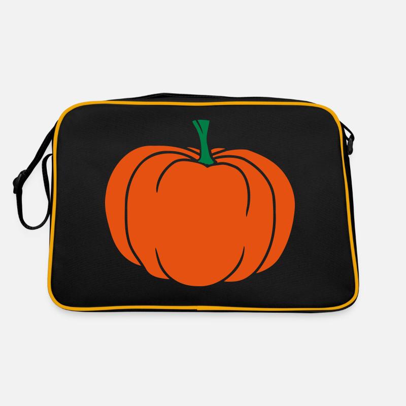Riesiger Kürbis Comic Halloween Retro Tasche