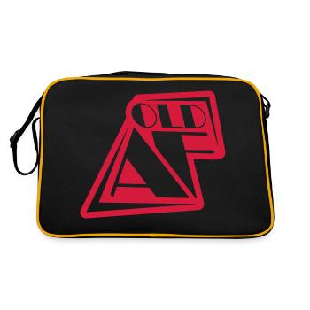 ancien logo de texte AF - Sac Retro - noir/or - Dos