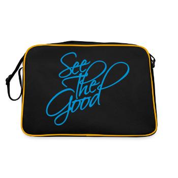 see the good quote - Retro Bag - black/gold - Back