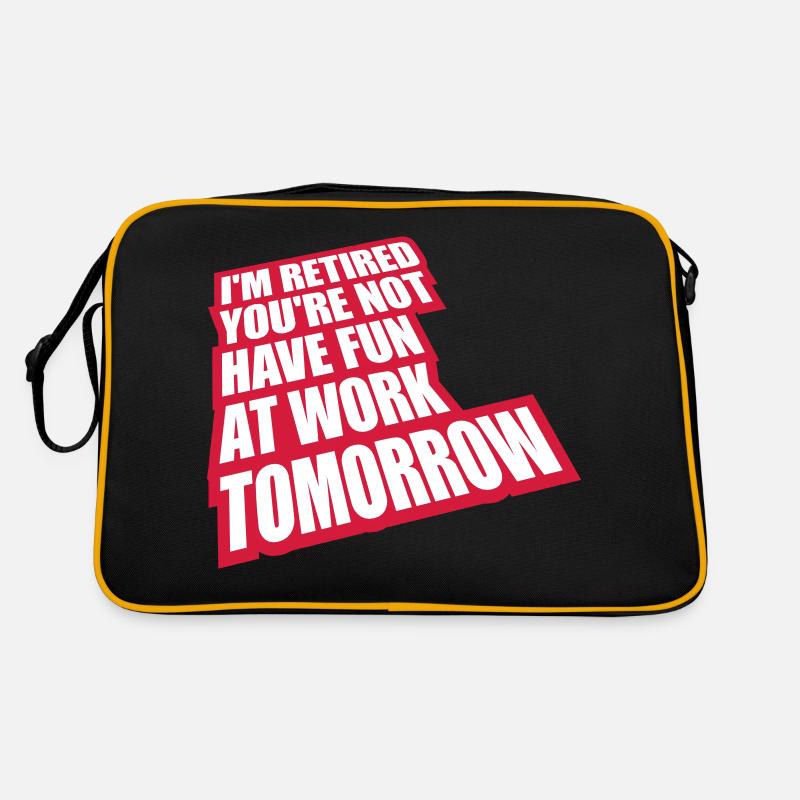 Amusez-vous au travail Sac Retro
