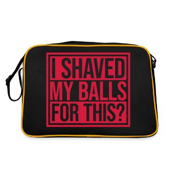 Je me suis rasé les couilles - Sac Retro - noir/or - Dos