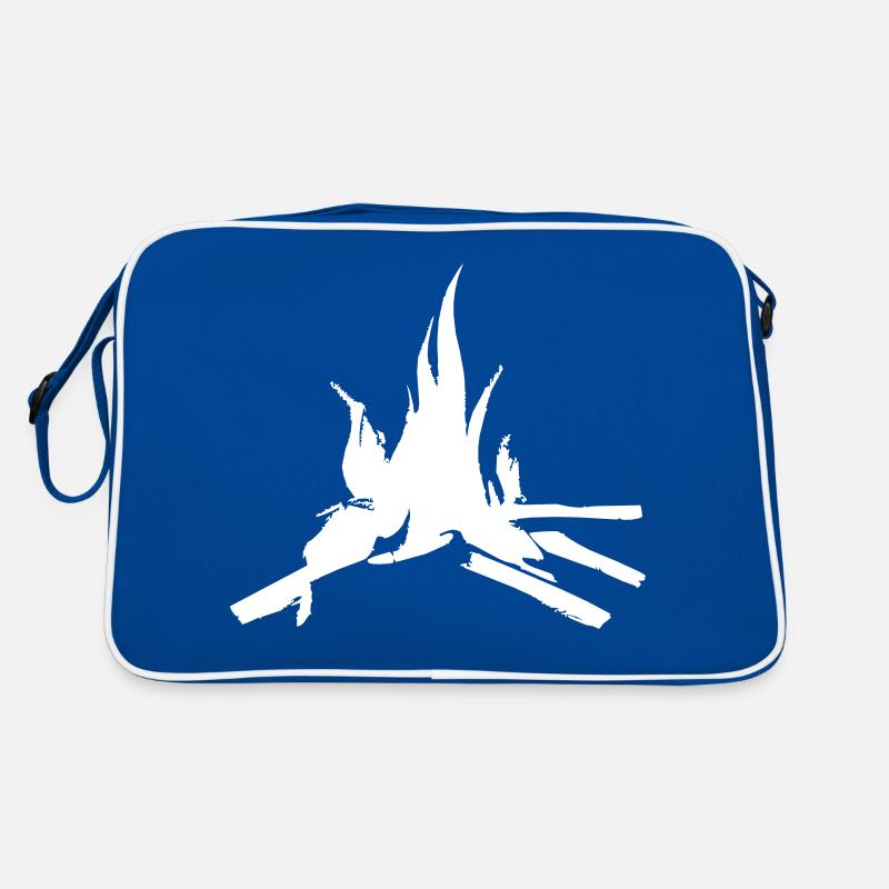 Campfire Camping Nature Forest Fire Vector 10 Retro Bag
