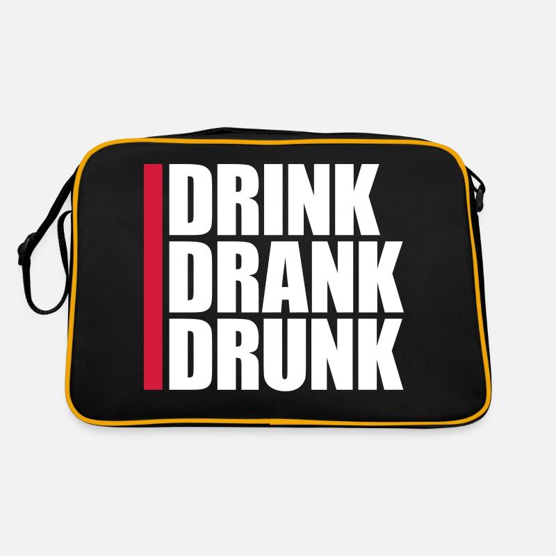 drink drank drunk quote Retro Bag