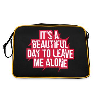 leave me alone day - Retro Bag - black/gold - Back