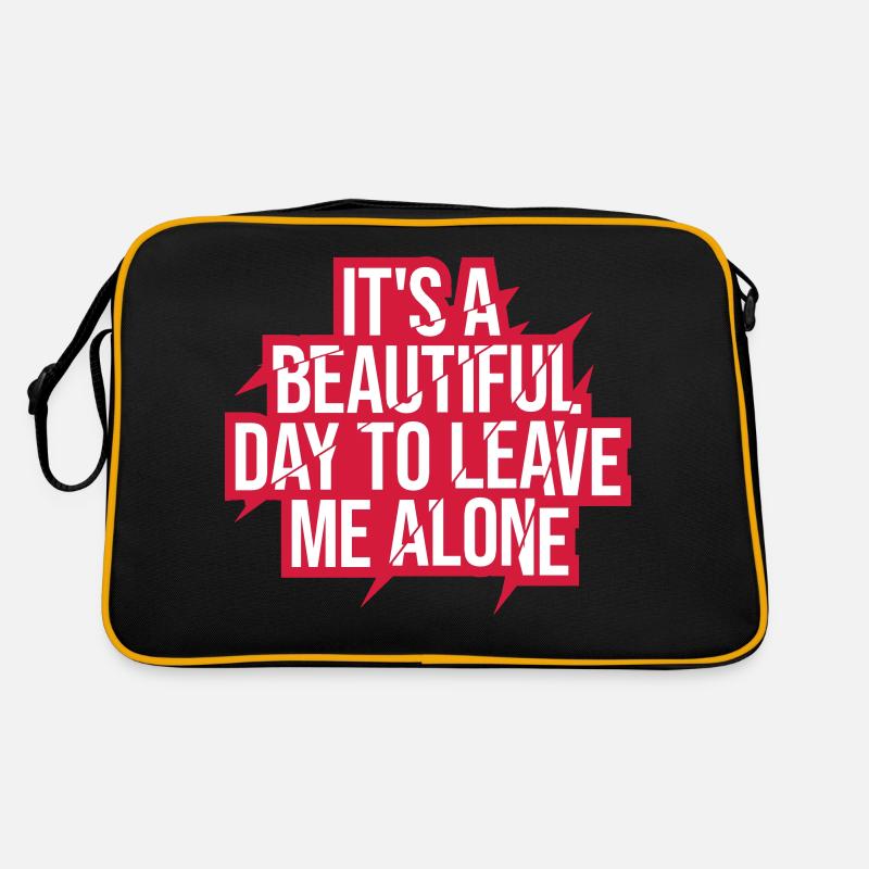 leave me alone day Retro Tasche