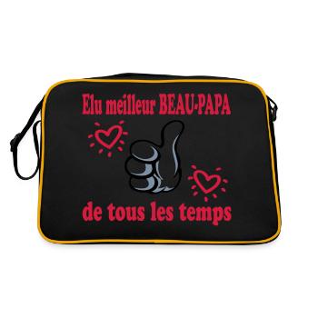 ELU MEILLEUR BEAU PAPA DE TOUS LES TEMPS - Sac Retro - noir/or - Dos