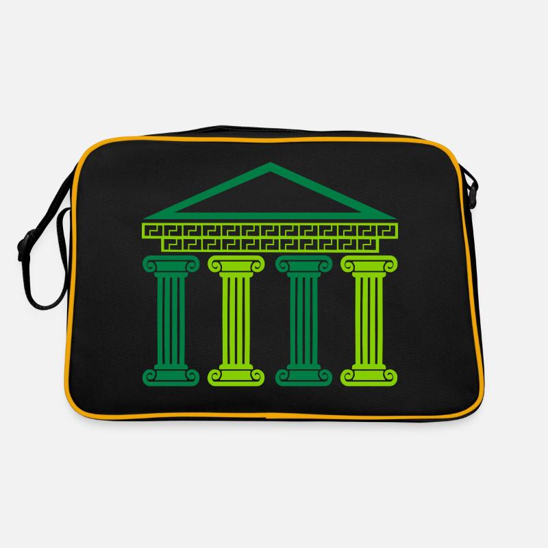griechisches antikes gebäude Retro Tasche