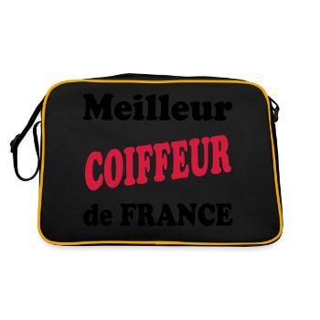 Best HAIRDRESSER in France - Retro Bag - black/gold - Back