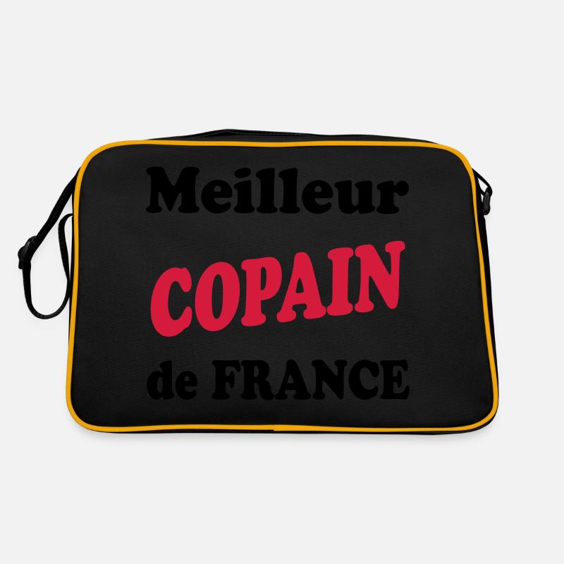 Bester FREUND in Frankreich Retro Tasche
