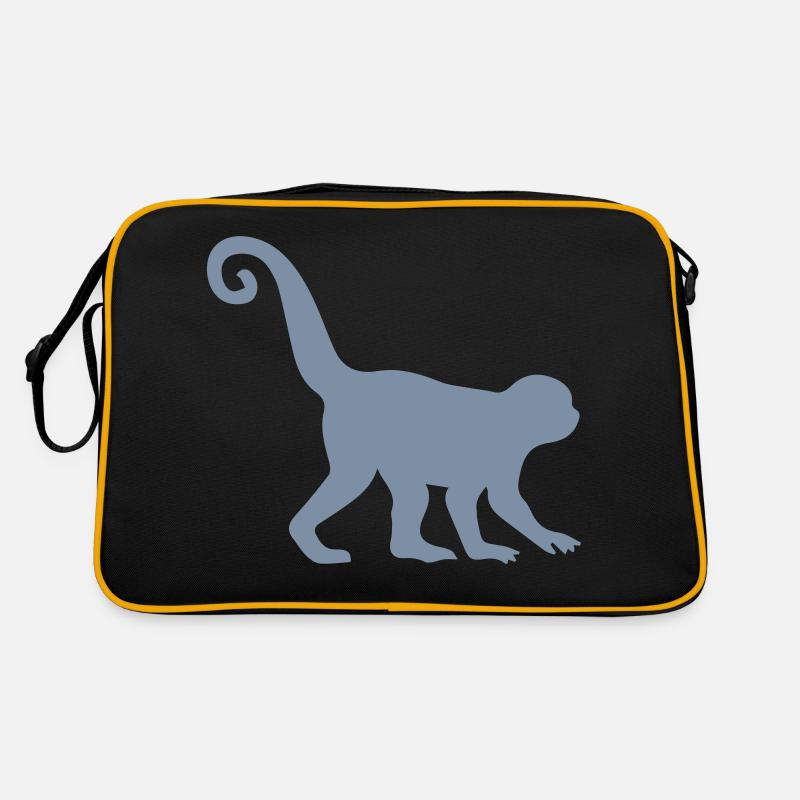 Monkey Silhouette Retro Bag