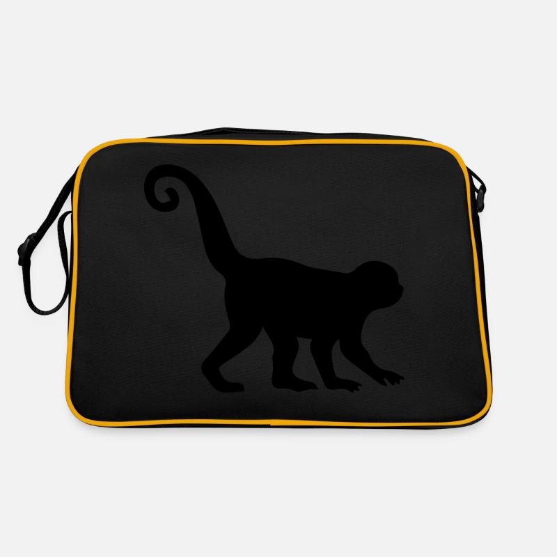 Silhouette de singe Sac Retro