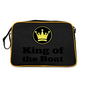 Boot - Retro Tasche - Schwarz/Gold - Hinten