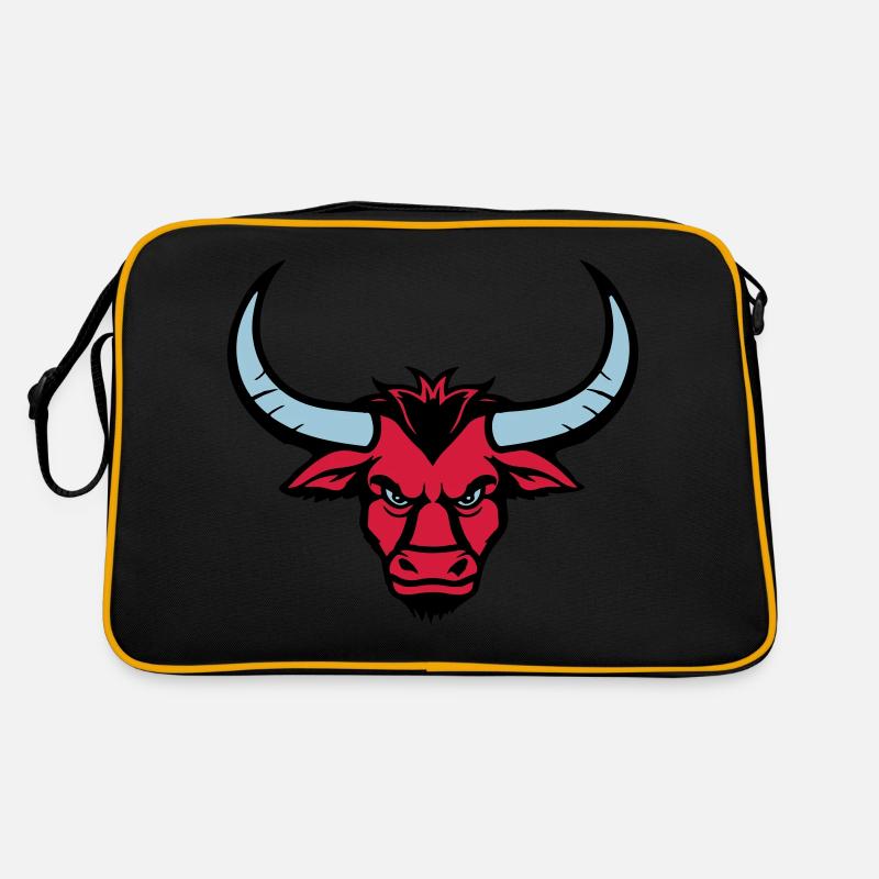 stier tier kopf Retro Tasche