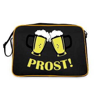 Santé de la bière - Sac Retro - noir/or - Dos