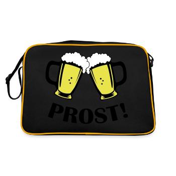 Santé de la bière - Sac Retro - noir/or - Dos