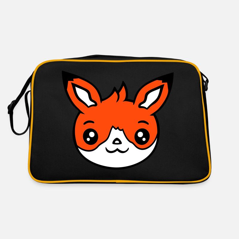 Fuchs Rotfuchs Wildes Tier Schlauer Wald Bewohner Retro Tasche