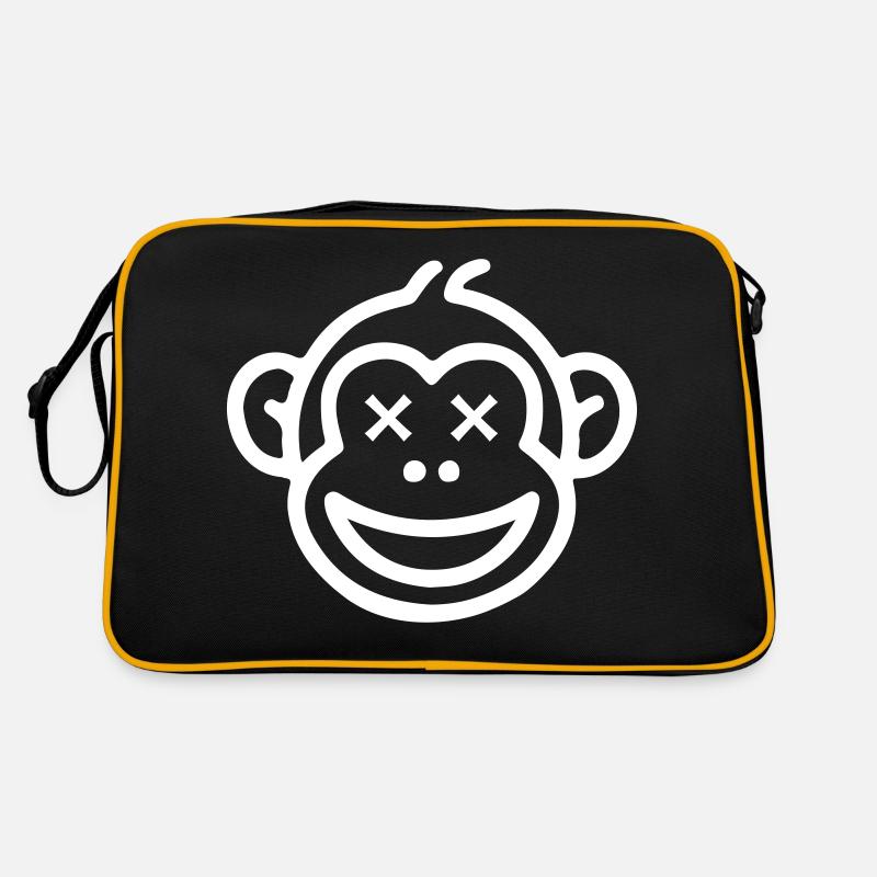 Lustiger Affe Retro Tasche