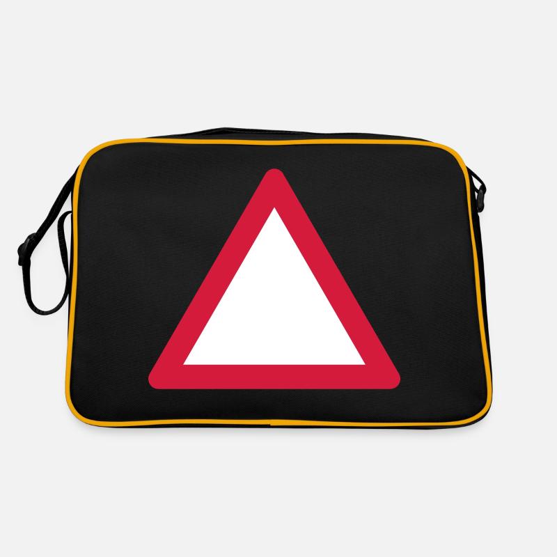 Blank Warning Triangle Retro Bag