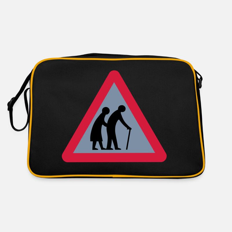 old folks - Retro Tasche - Schwarz/Gold