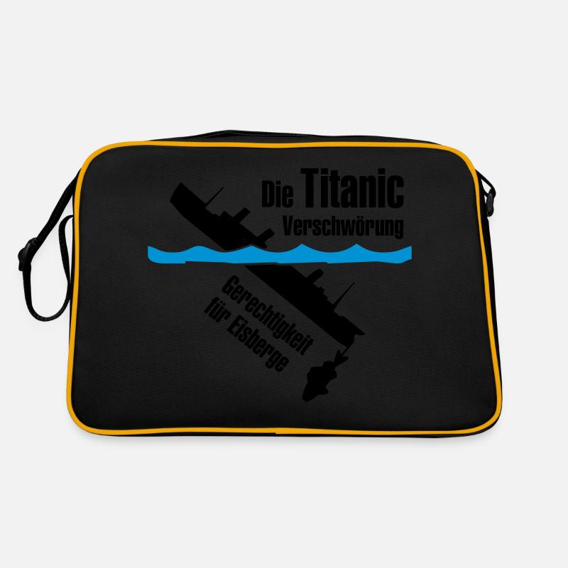 Titanic - Retro Tasche - Schwarz/Gold