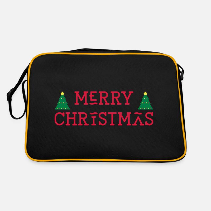 Christmas Merry Christmas Tree Gift Idea Retro Bag