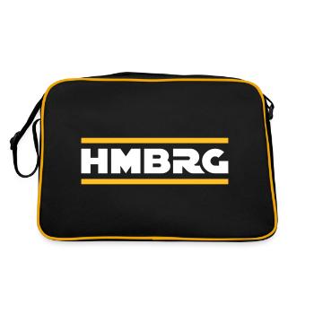 Hamburg - Retro Bag - black/gold - Back
