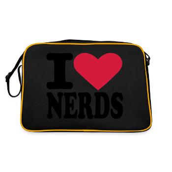 Nerds - Retro Bag - black/gold - Back