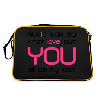 Music Was my First Love 2C - Sac Retro - noir/or - Dos