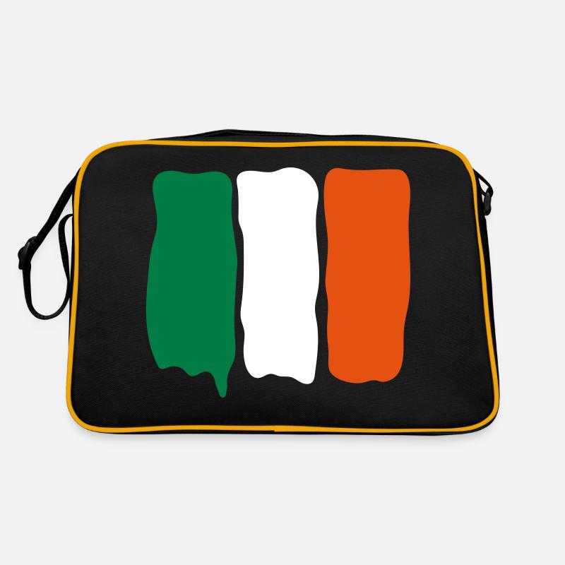 Irish_flag_runny_paint Retro Tasche