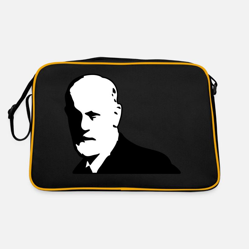 Sigmund Freud - Retro Tasche - Schwarz/Gold