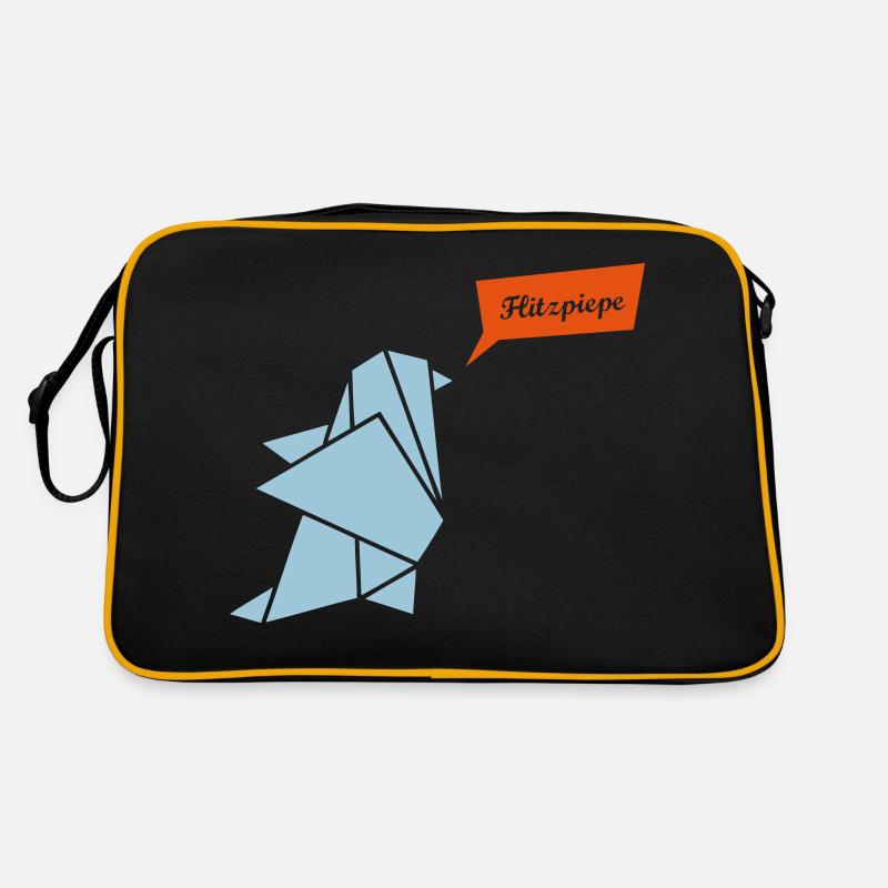 Pinguin Sprechblase Retro Tasche