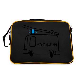 Fire - Retro Bag - black/gold - Back