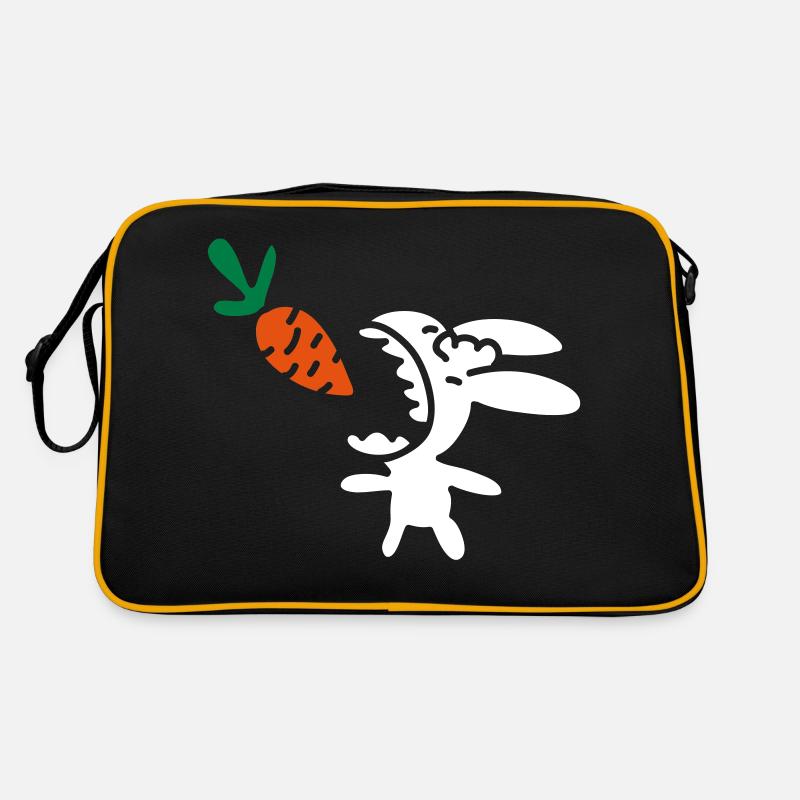 Bunny eats carrot - 3 Retro Bag