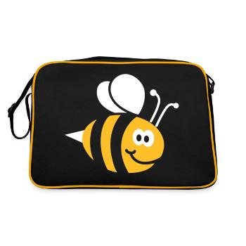 Abeilles 2C - Sac Retro - noir/or - Dos